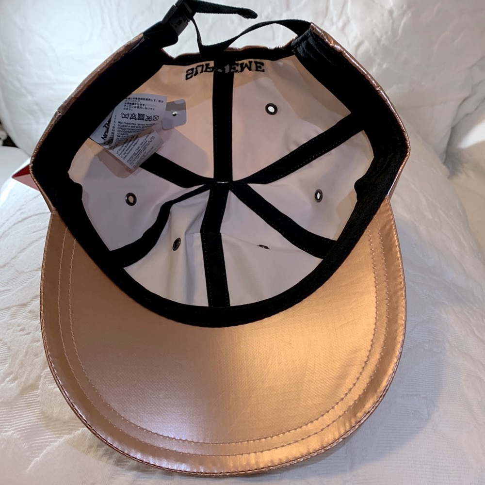 Supreme/The North Face 6 panel rose gold metallic hat NWT - Picture 8 of 10